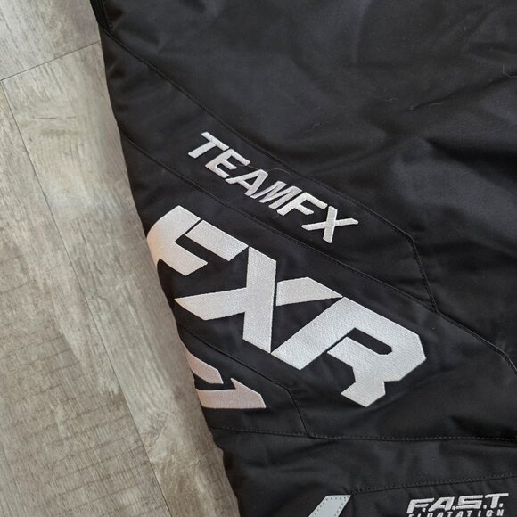 FXR Pants Womens 16 Black Team Pant F.A.S.T. HYDRX Insulated Snowmobile Bib - Picture 3 of 15
